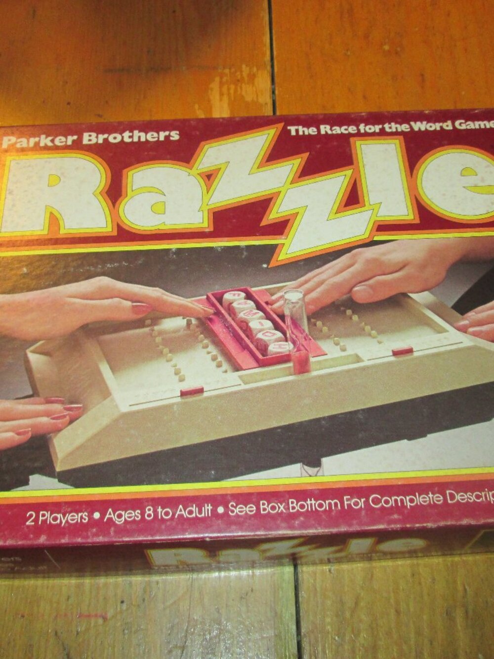 Razzle 1981 Parker bros best100 game word all good box instructions and game.
